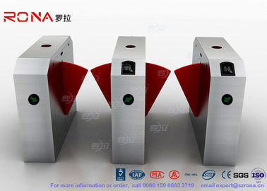 304ステンレス鋼の折り返しの障壁のゲートのドアの保証アクセス管理の回転木戸のゲートの反ピンチ カード・コード