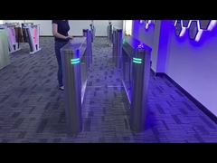 高速カードリーダー歩行者セキュリティゲート アクリル製スイングアームによるアクセス制御