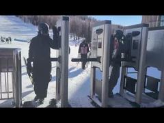 全身長ターンスタイルのRFIDカードリーダー 指紋ステンレス