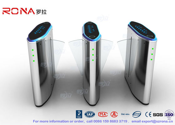 IP54反進歩の折り返しの回転木戸の速度のBuleライトが付いている自動ゲートのバーコード システム