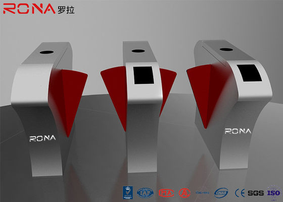 RONA 2レーンフラップバリアゲート（毎分40人通過速度、304ステンレス鋼構造、双方向アクセス制御付き）